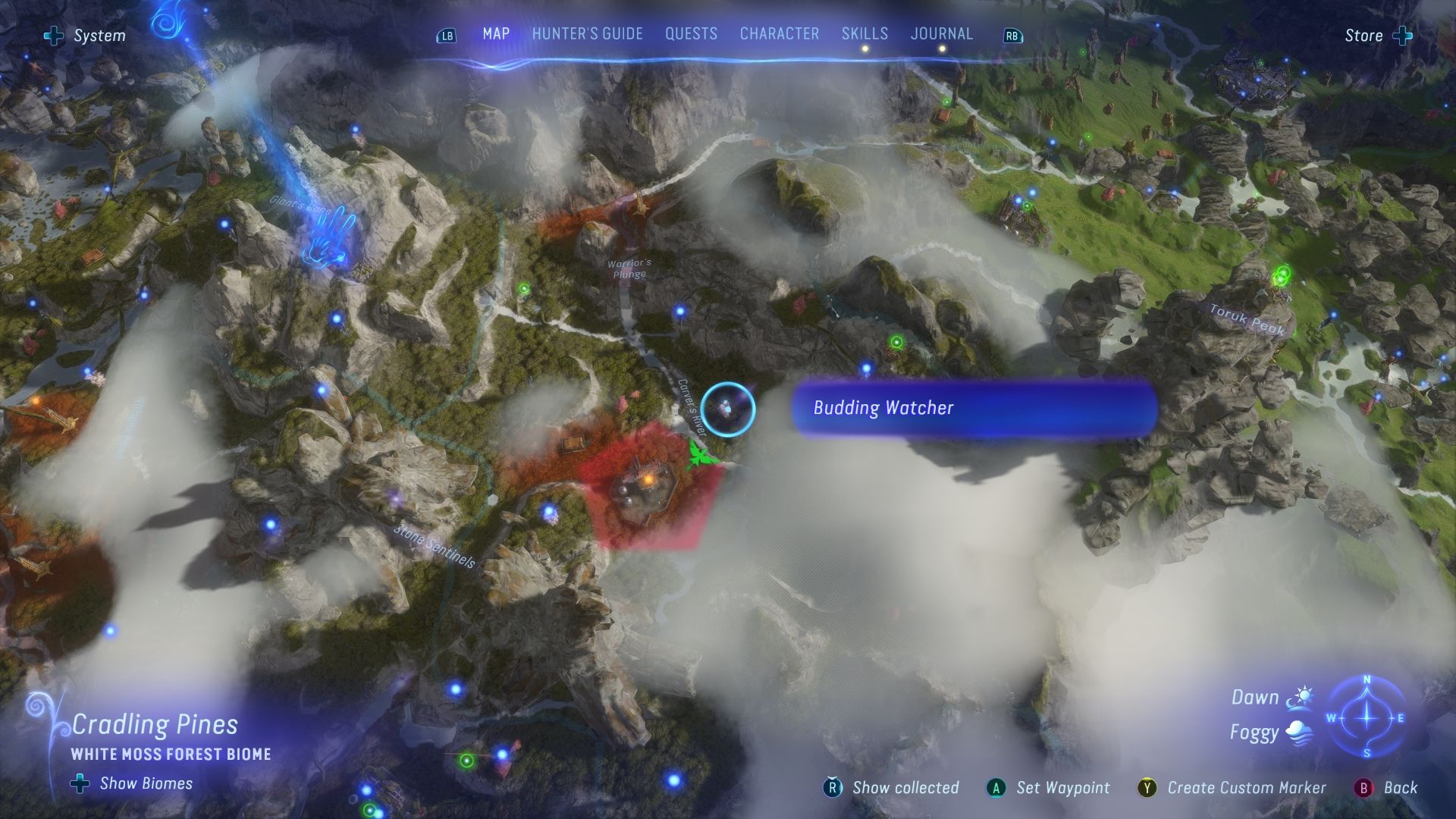 Budding Watcher location in Cradling Pines 2 Avatar Frontiers of Pandora