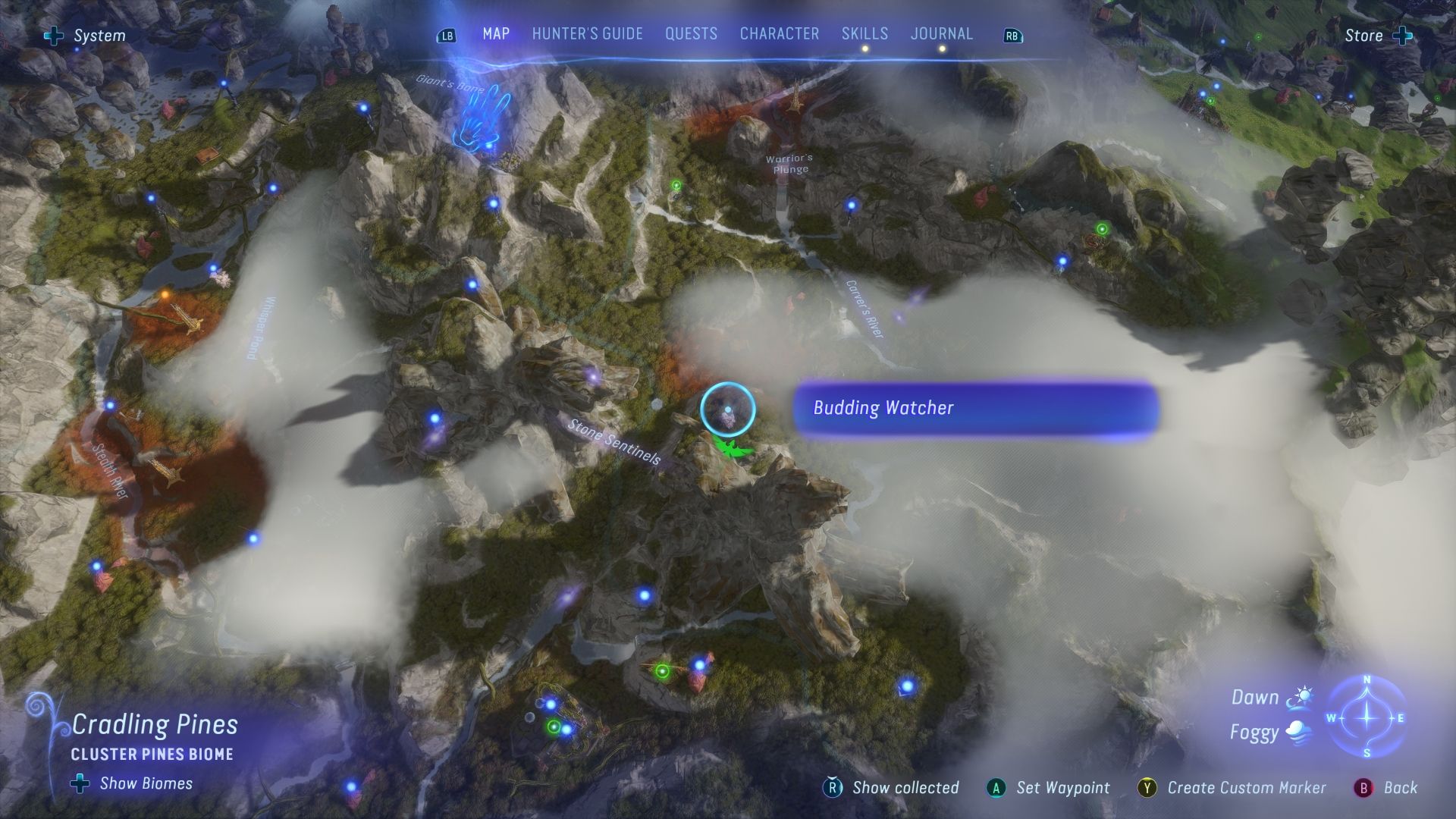 Budding Watcher location in Cradling Pines Avatar Frontiers of Pandora