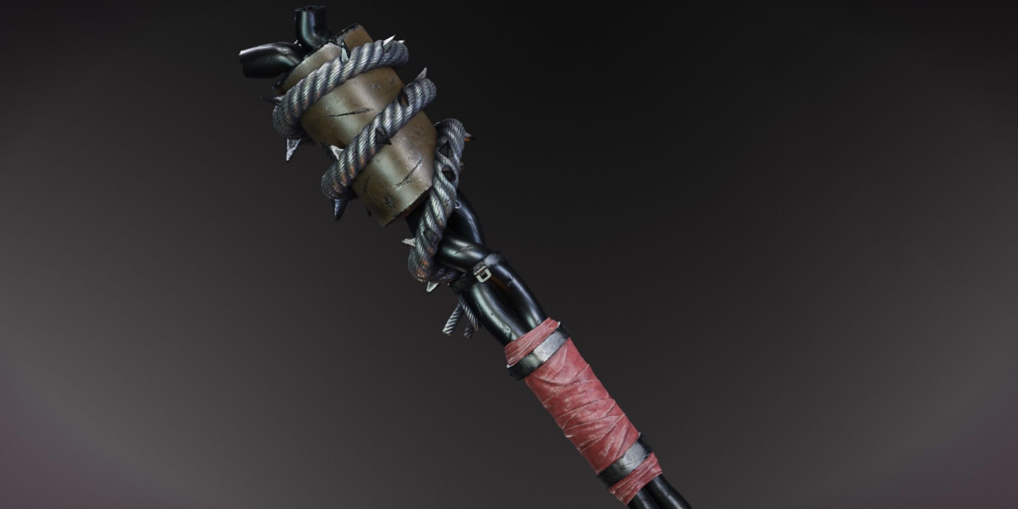 club made of rebar and piping