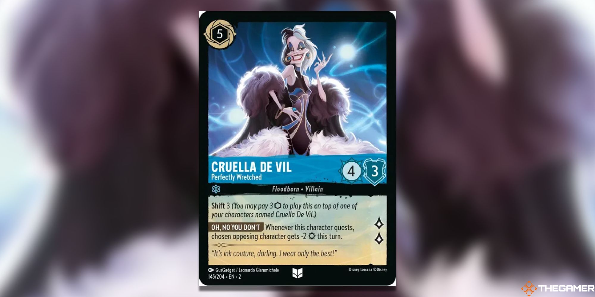 Cruella De Vil - Perfectly Wretched Card Art