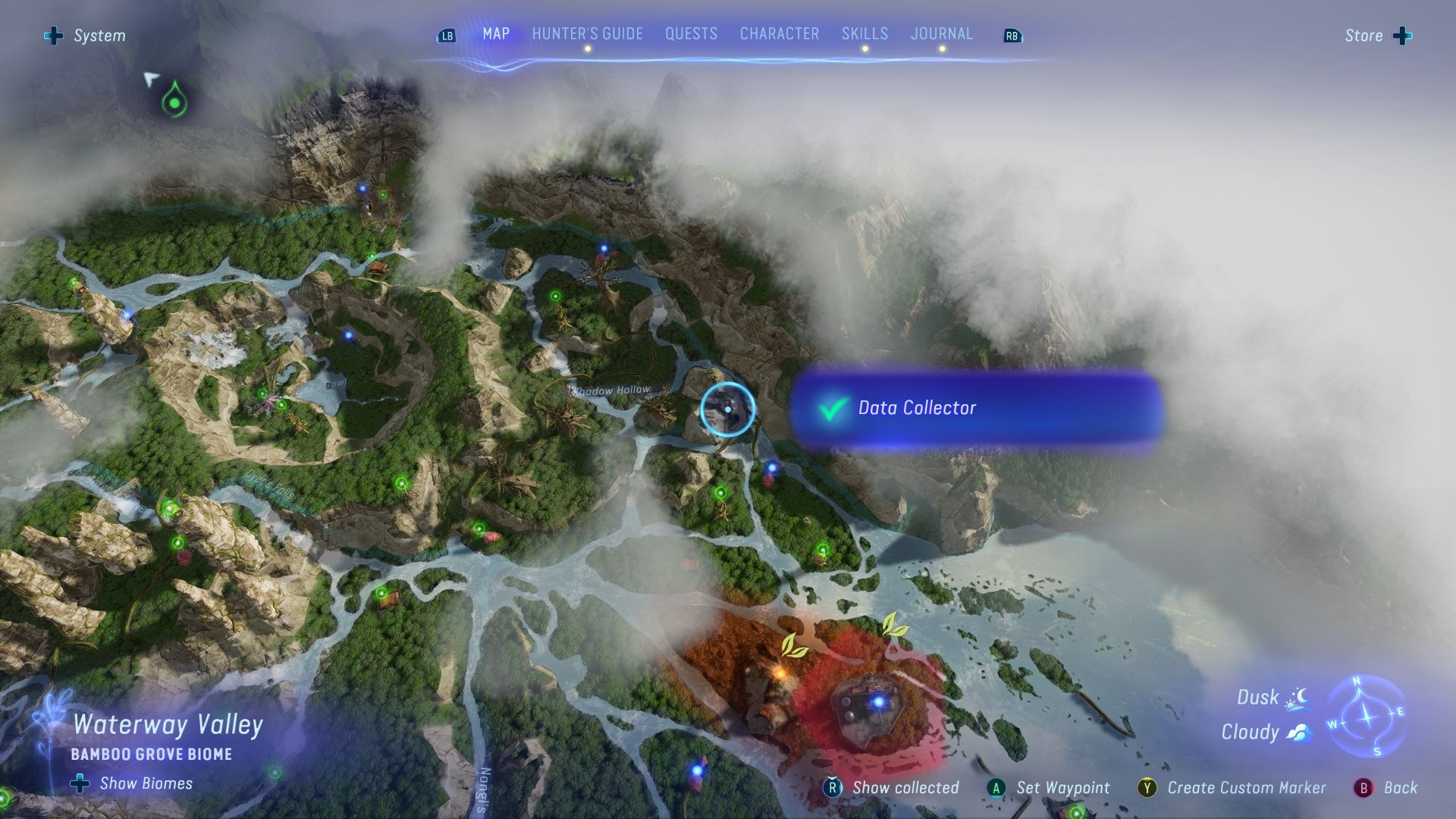 Data Collector location in Spinner's Circle Avatar Frontiers of Pandora