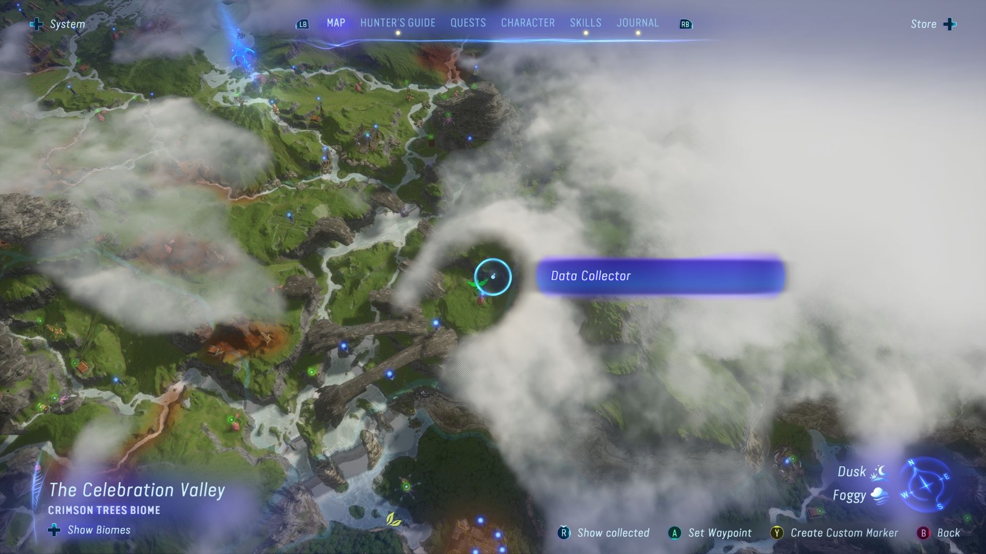 Data Collector location in The Celebration Valley Avatar Frontiers of Pandora