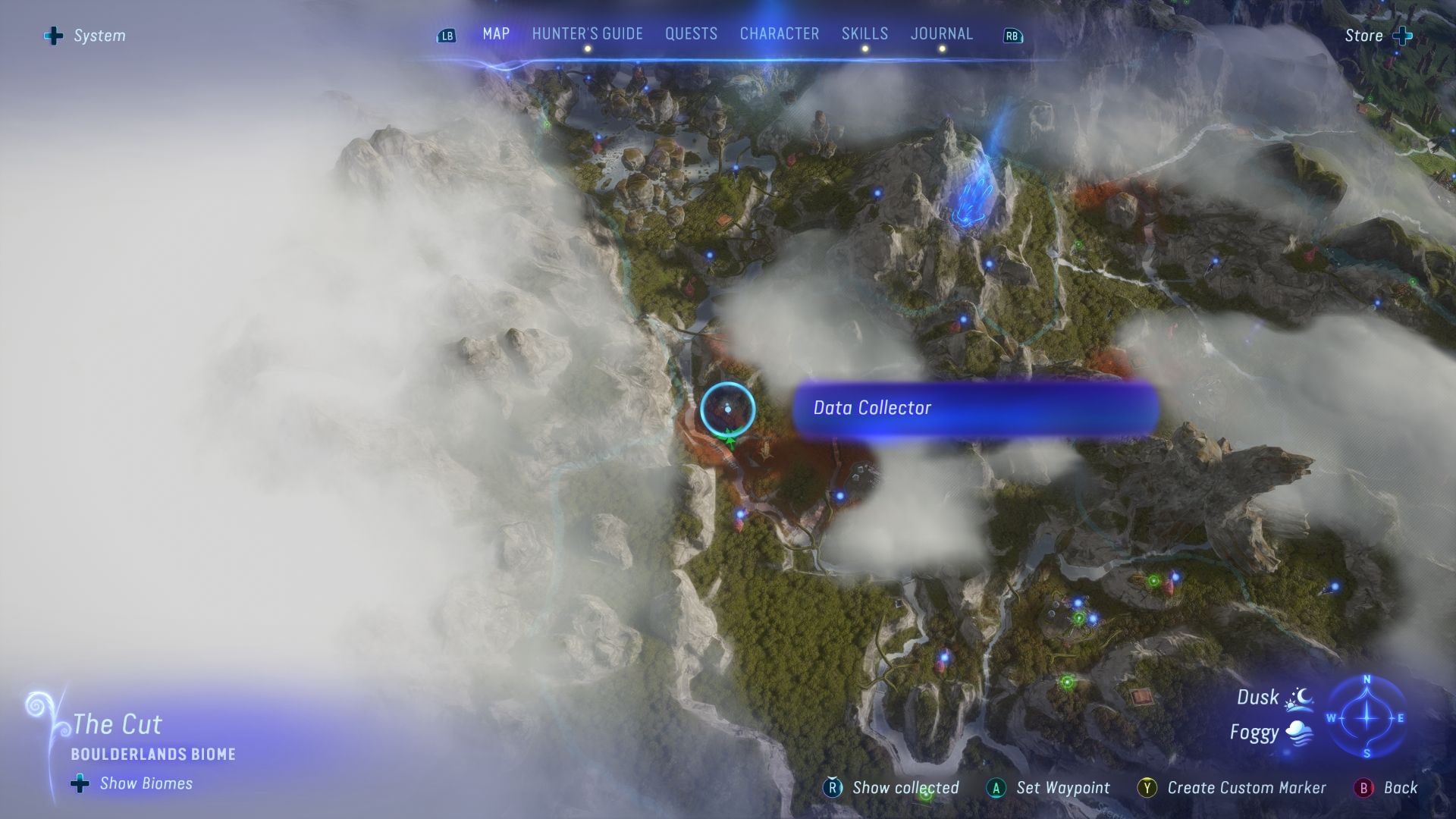 Data Collector location in the cut Avatar Frontiers of Pandora