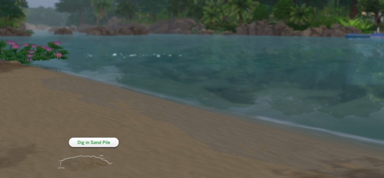 dig in sand pile on the beach in tomarang the sims 4 for rent