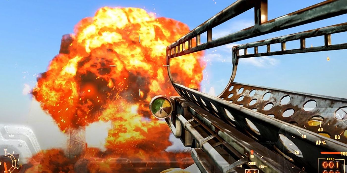 Fatman Firing Mini-Nukes in Fallout 4