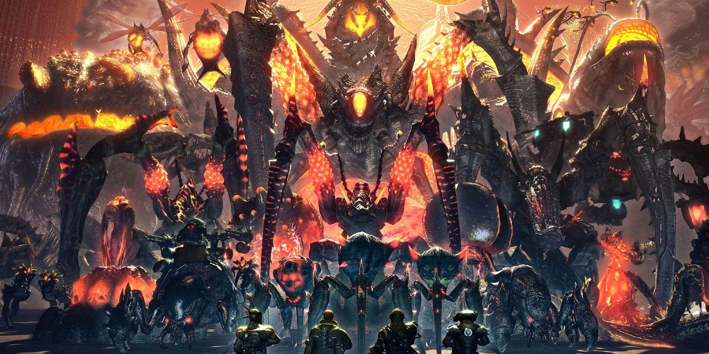 Lost Planet Soldiers Ready to Fight Akrid Creatures