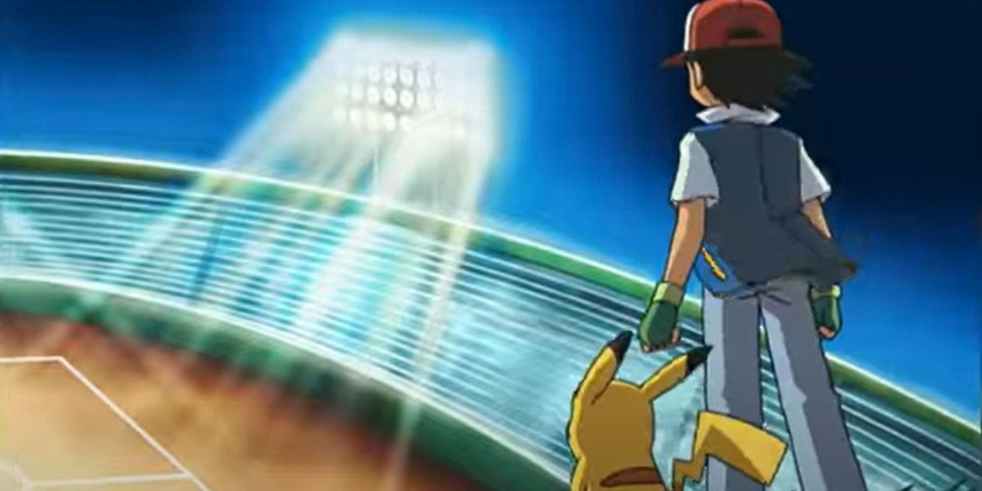 Image of Ash & Pikachu Looking Out Towards Battlefield