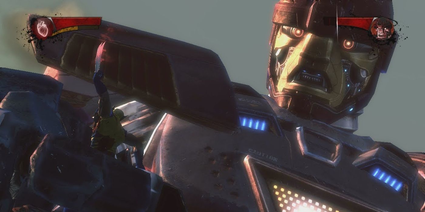 Image of Wolverine Fighting Sentinel Mark 1