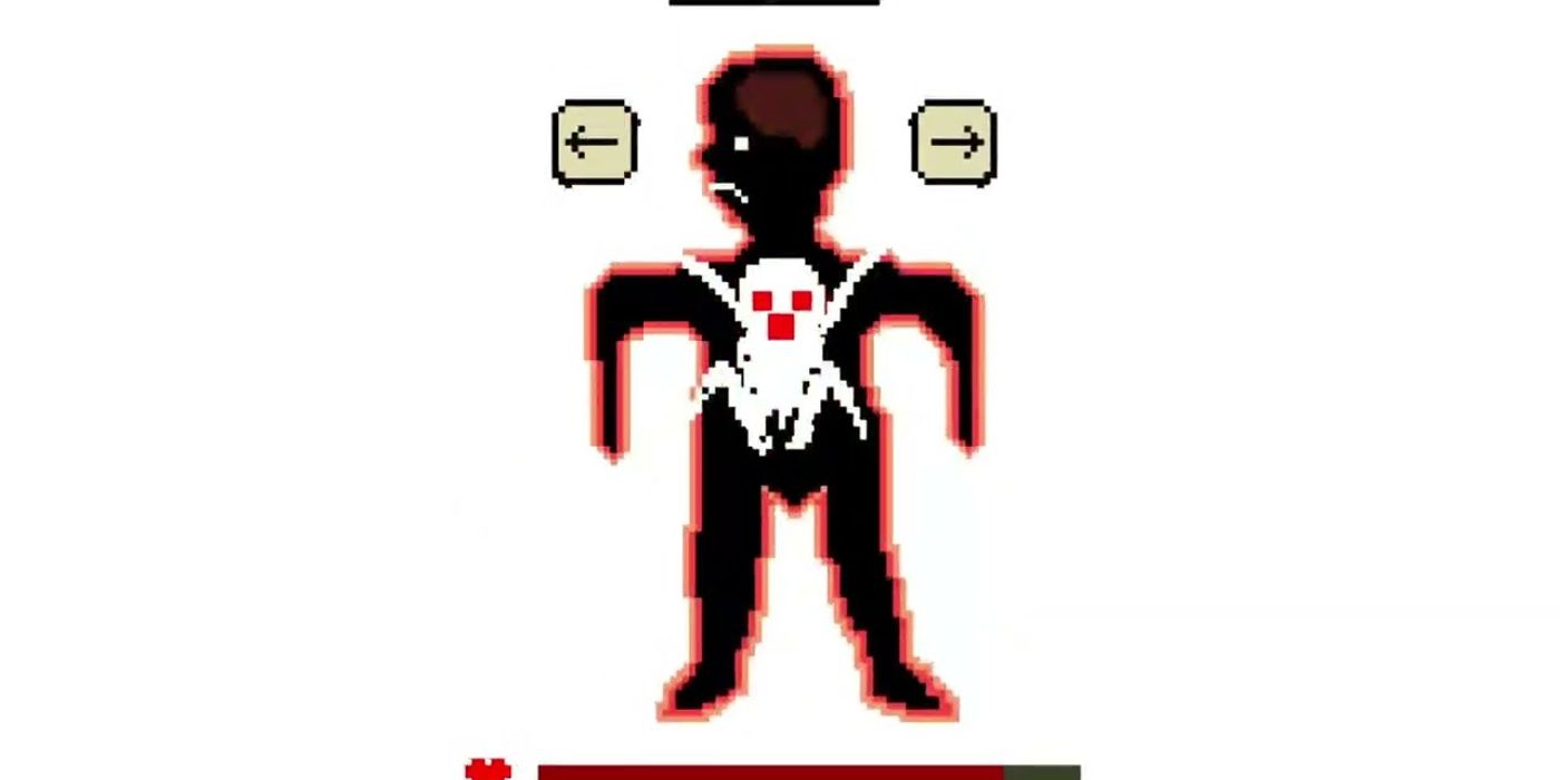 Pixelated Human Infected With Parasite