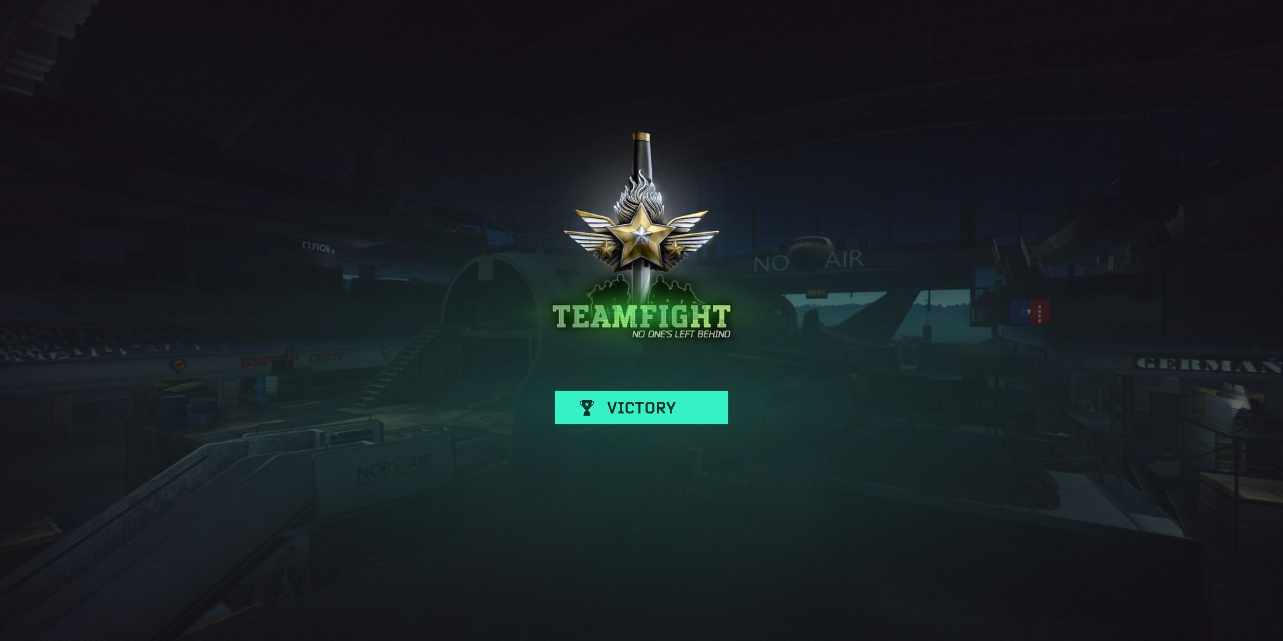 Teamfight victory screen in Escape From Tarkov: Arena.