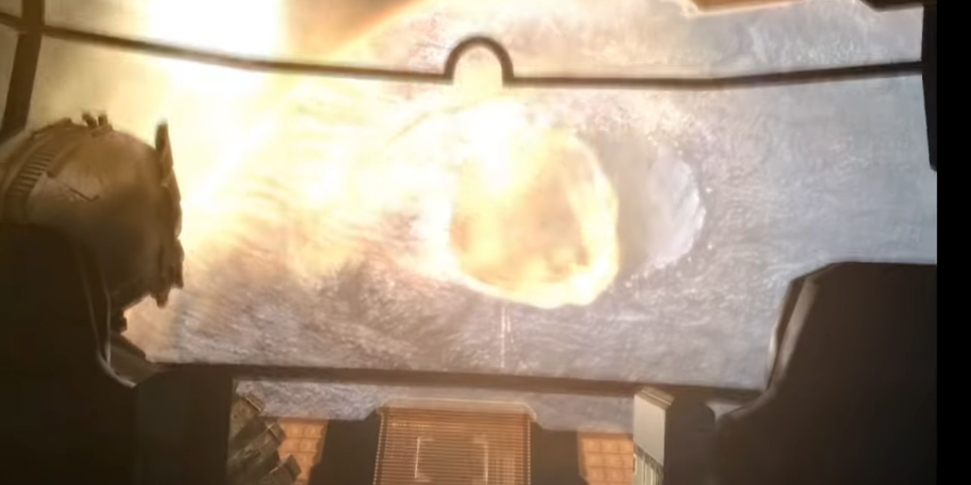 Dead Space: The Aegis Colony Being Crushed By Tons Of Rock
