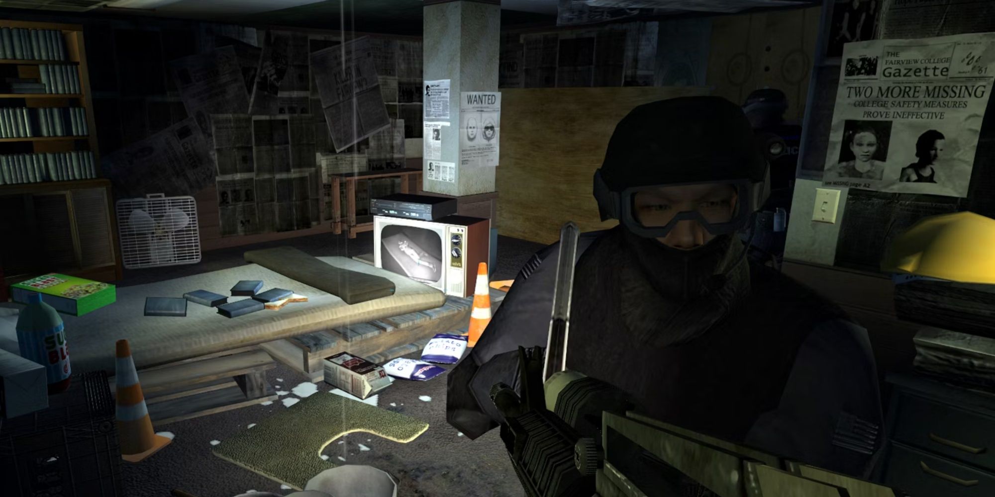 First person view in SWAT 4 looking at another player