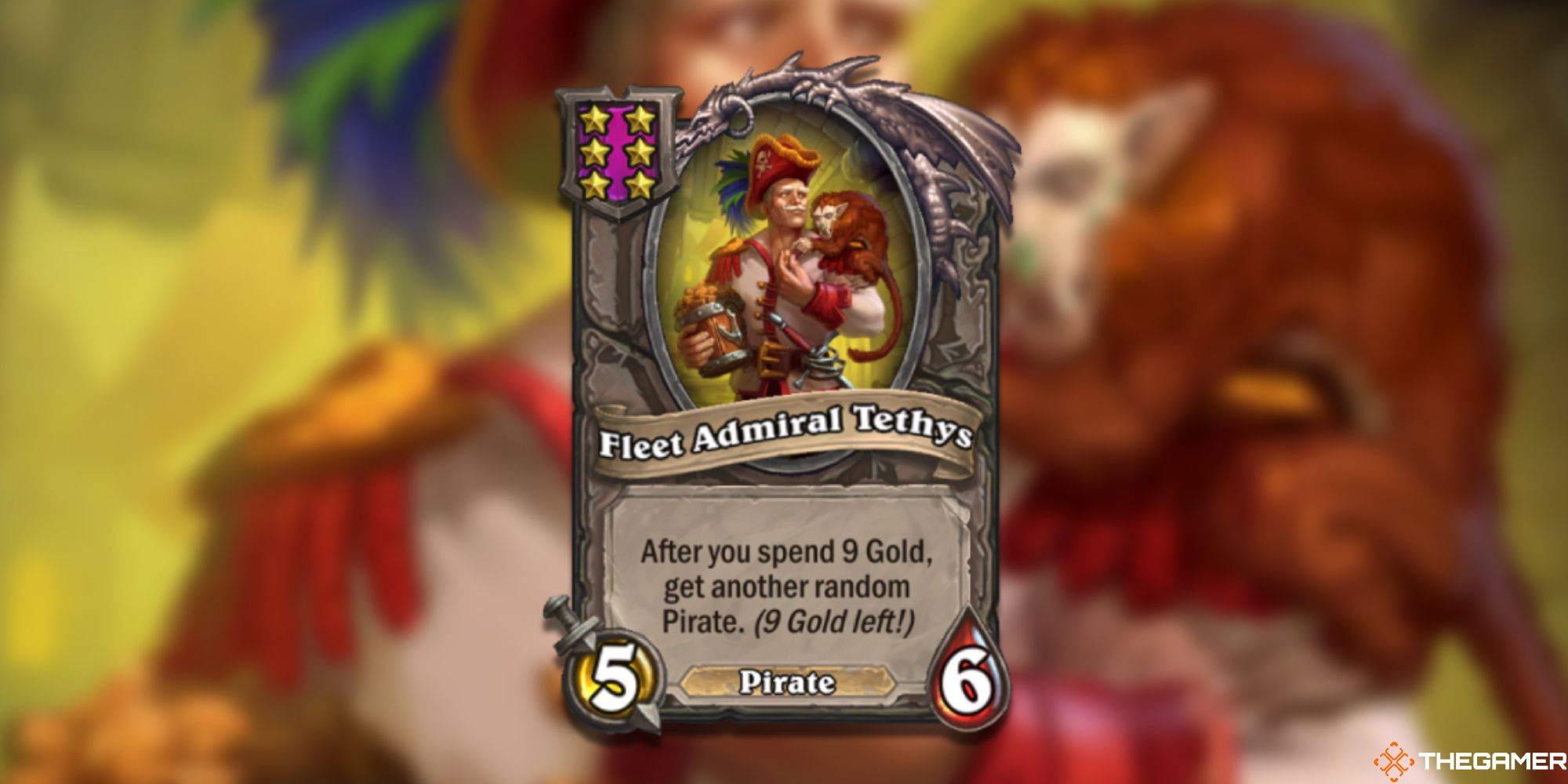 Fleet Admiral Tethys Hearthstone Battlegrounds
