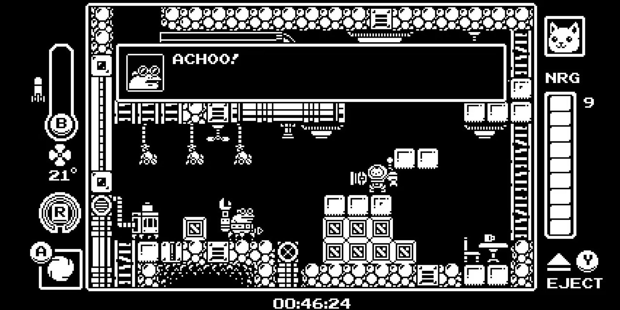 Gato Roboto Exploring A Mechanical Chamber