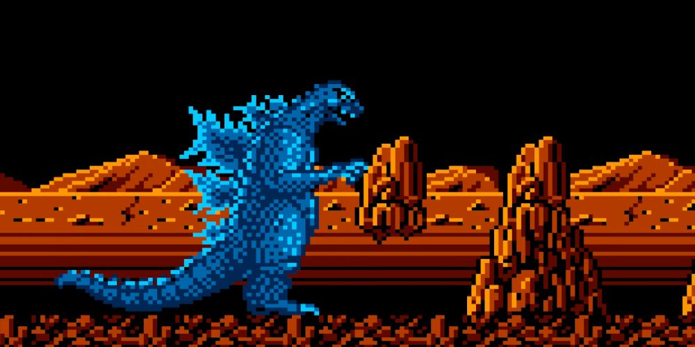 Godzilla Monster of Monsters, Godzilla stomping through the desert