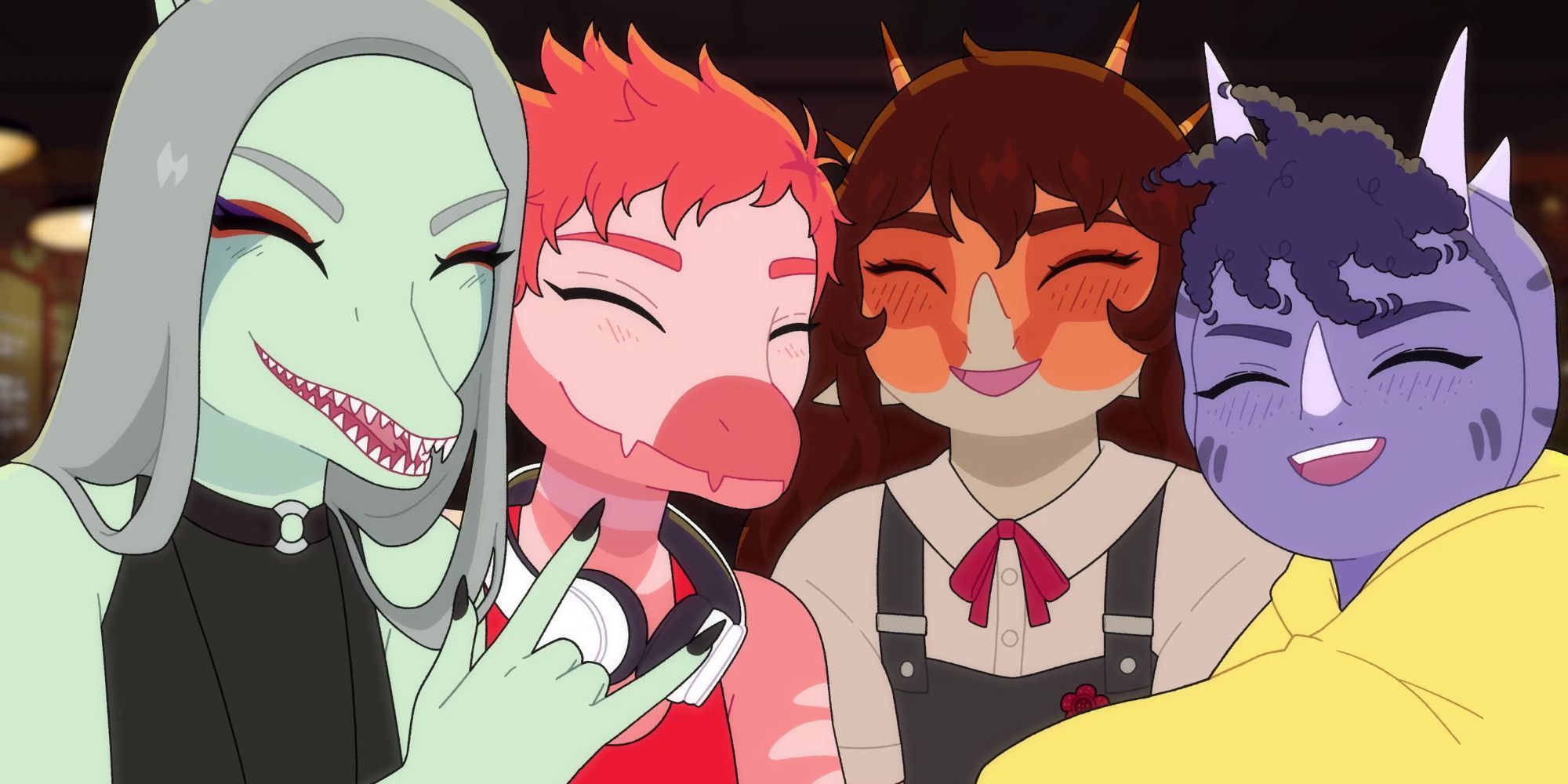 Fang, Reed, Rose, and Trish pose for a photo together