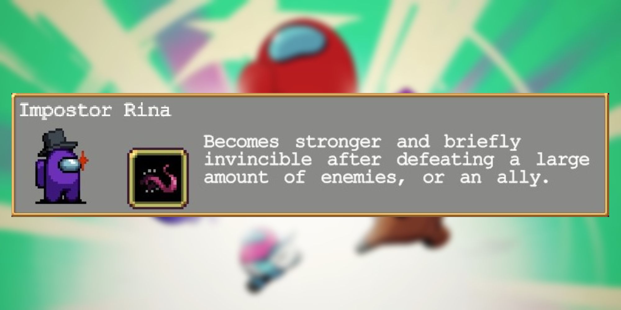 Info on the Impostor Rina character from Vampire Survivors: Emergency Meeting