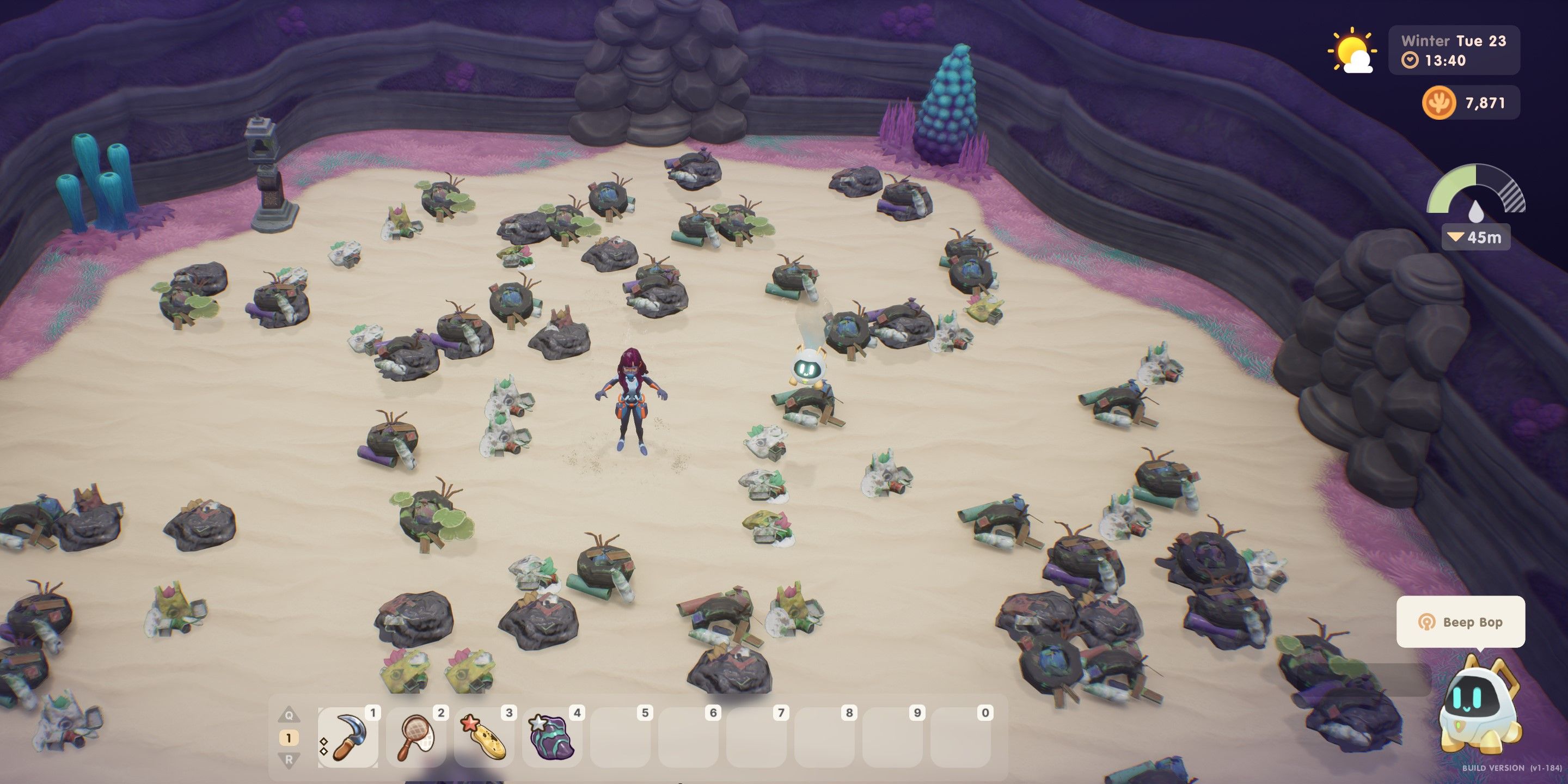 Coral Island: An image of the inside of the ocean caves