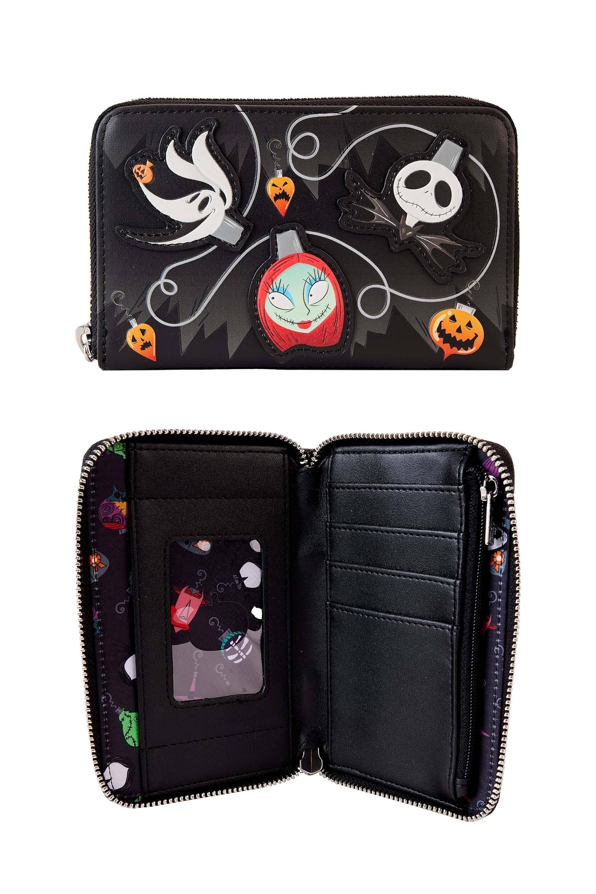Loungefly Nightmare Before Christmas Tree String Lights Glow Zip Around Wallet
