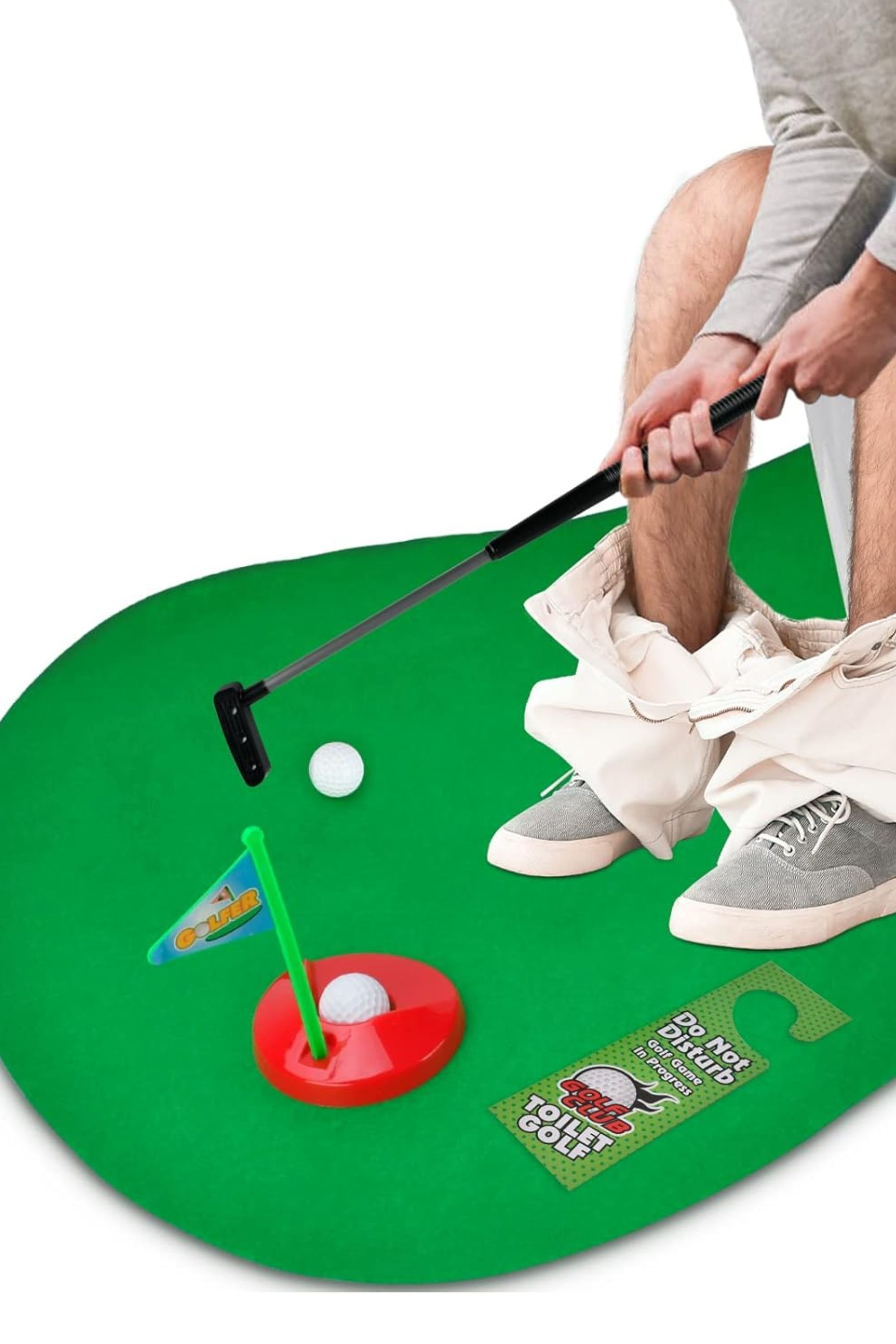 Toilet Mini Golf Set