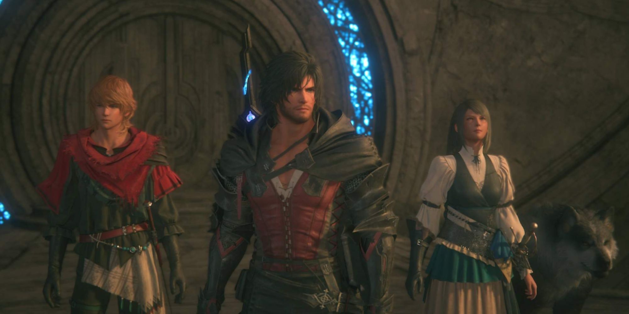 joshua clive jill and torgal in final fantasy 16