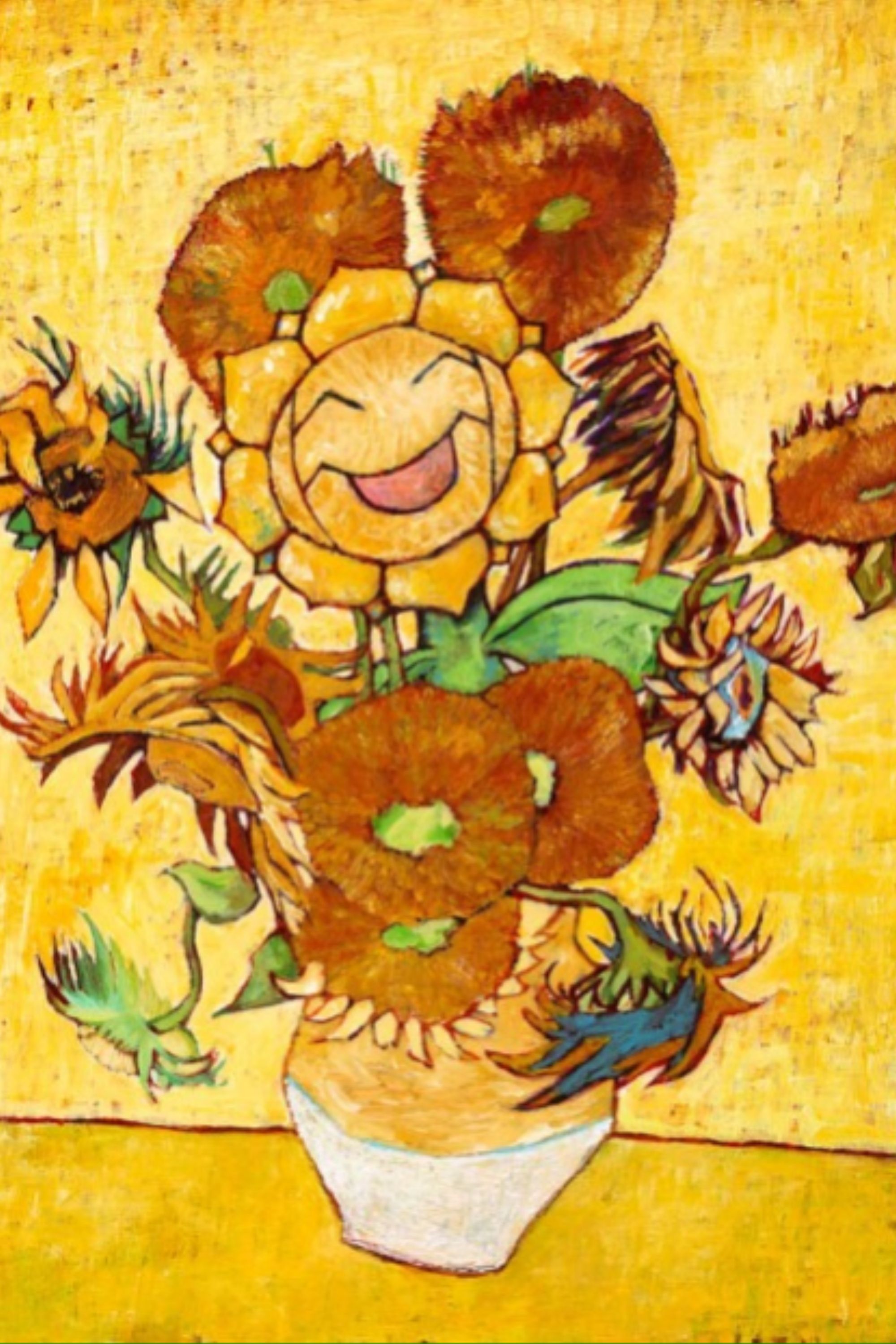 Pokemon x Van Gogh Sunflora Print