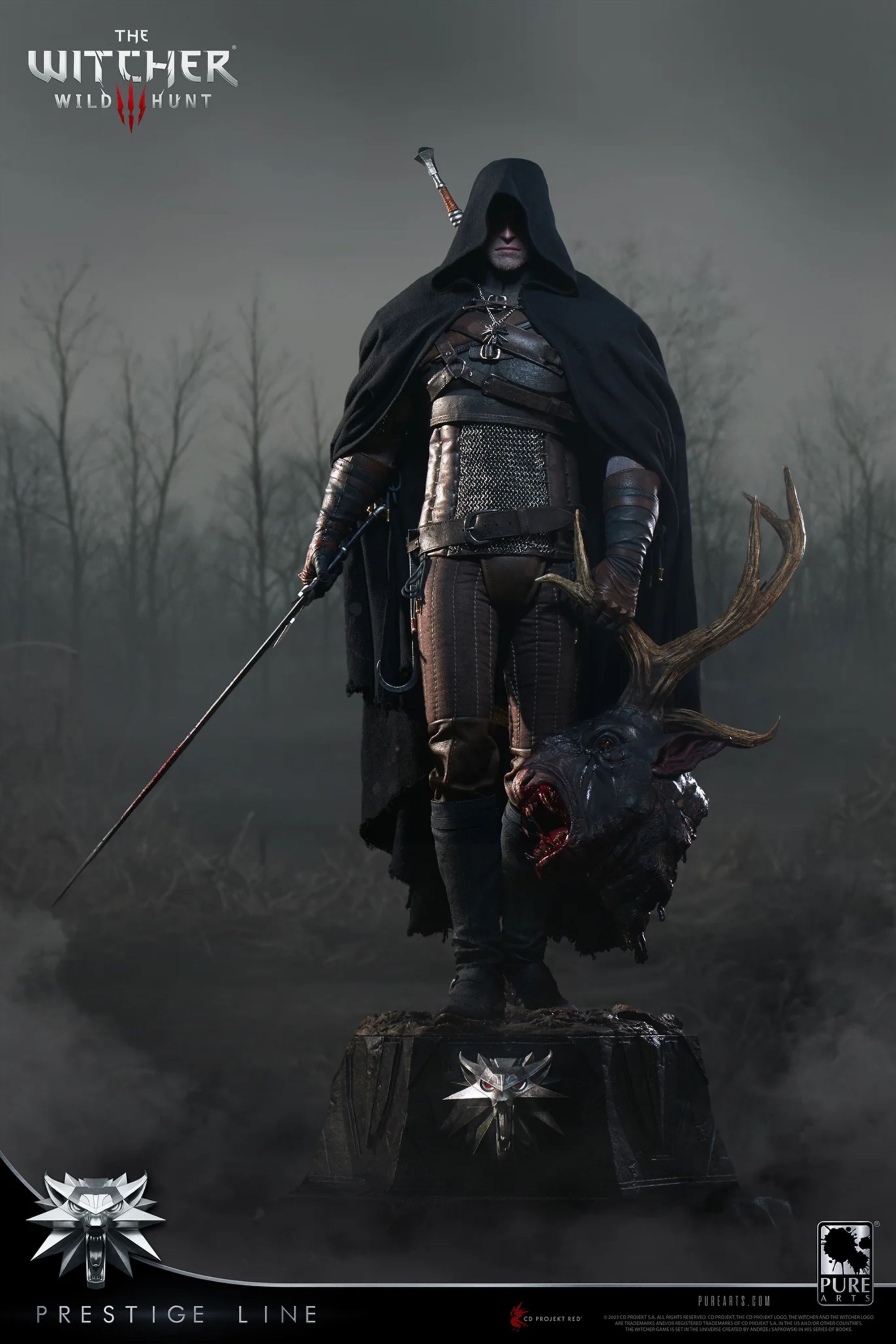 The Witcher 3: Wild Hunt - Geralt of Rivia 1/2 Scale Statue