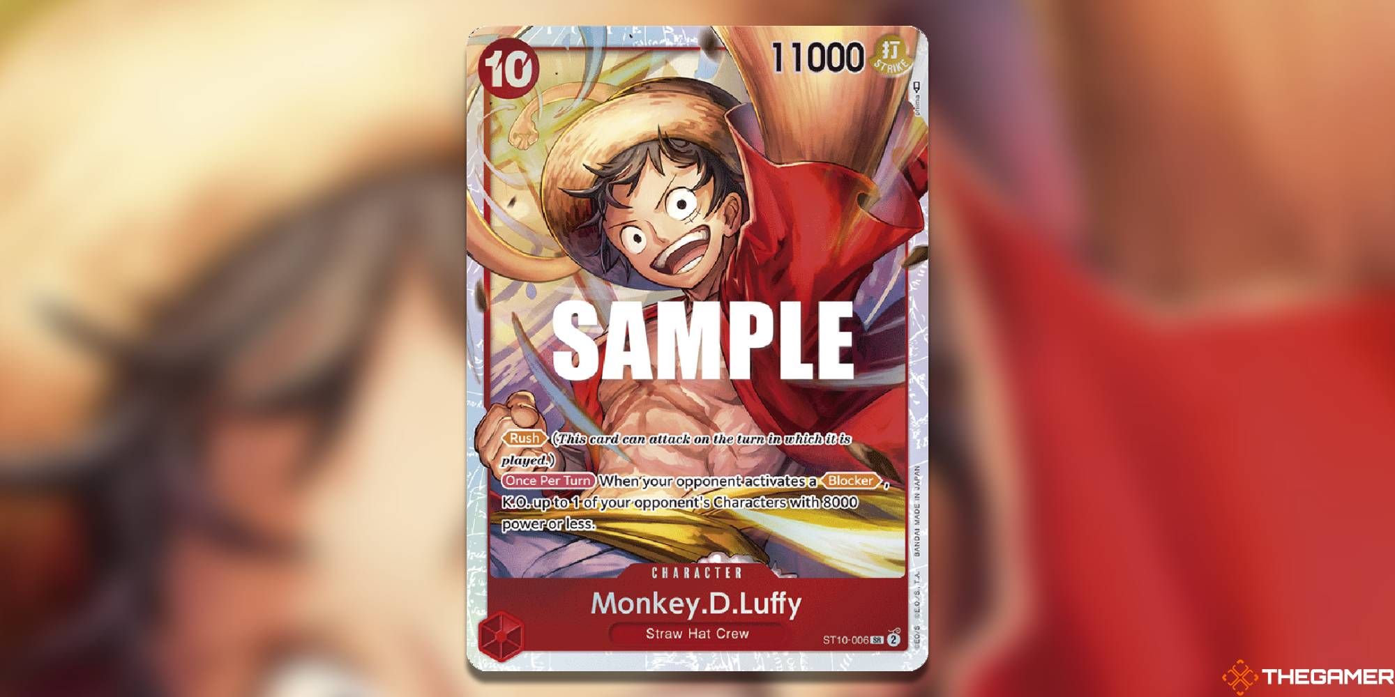monkey d luffy st10 one piece card game