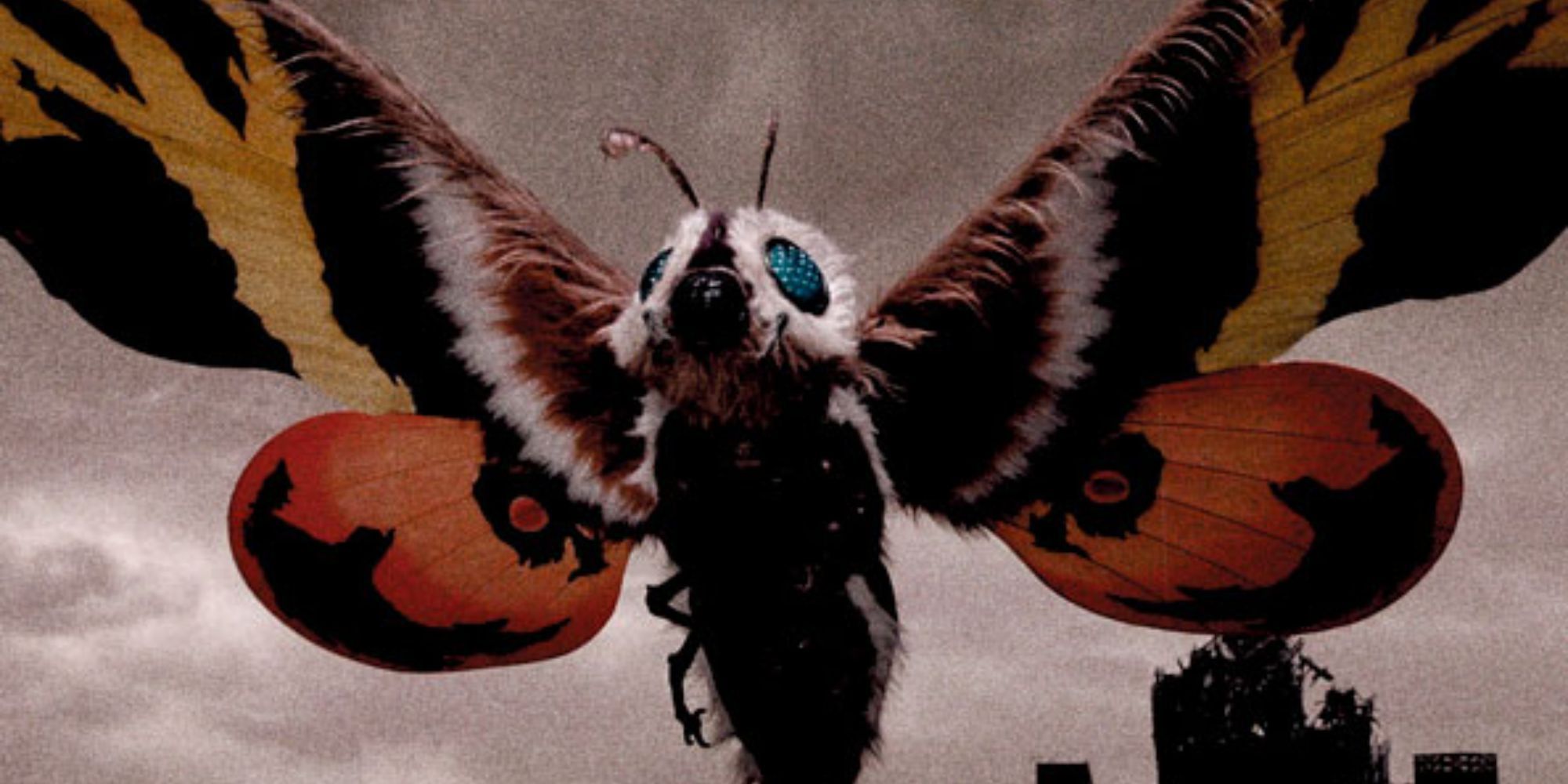 mothra hovering in air from old godzilla movie