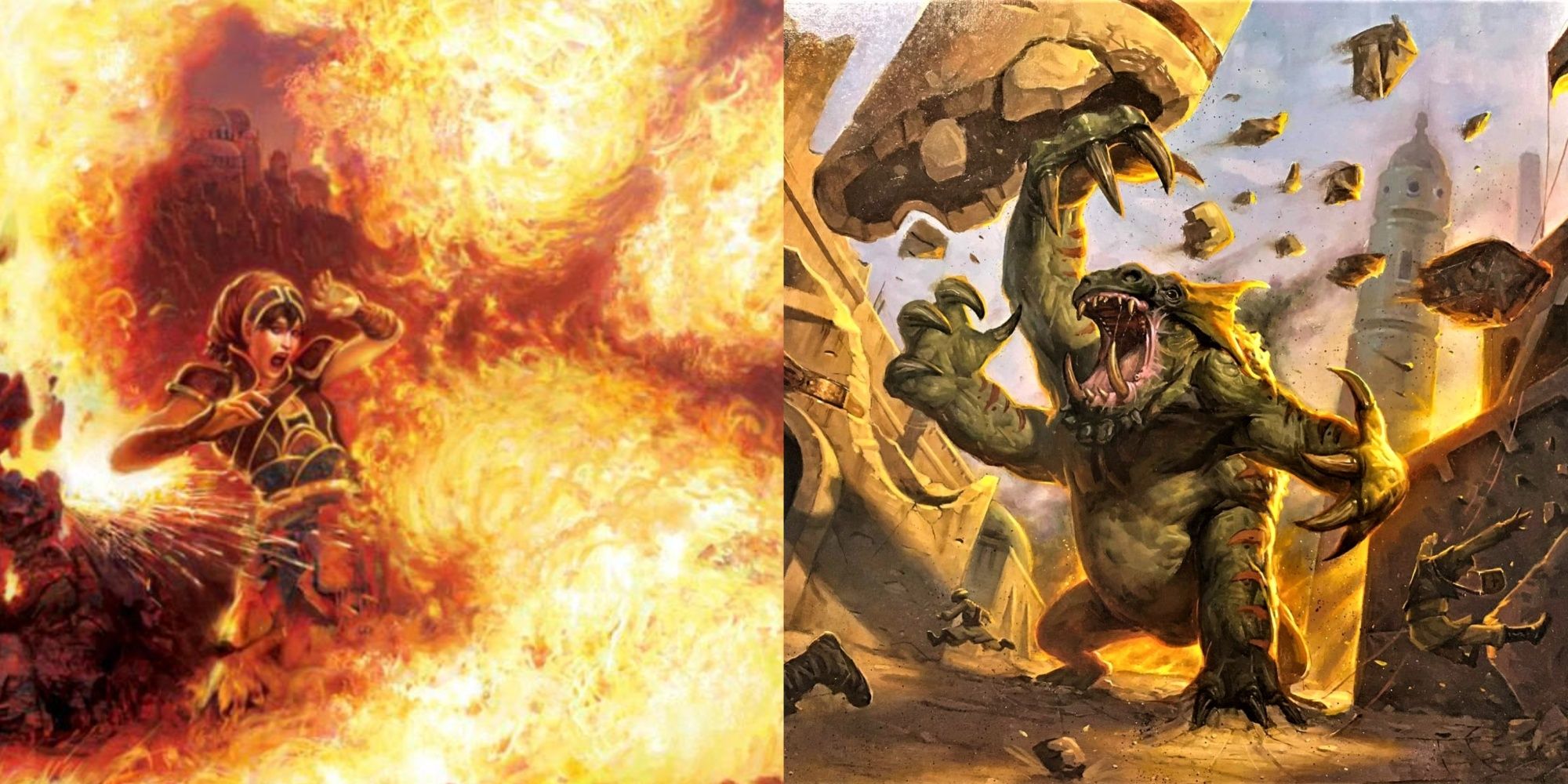 MTG Tribal Flames and Territorial Kavu