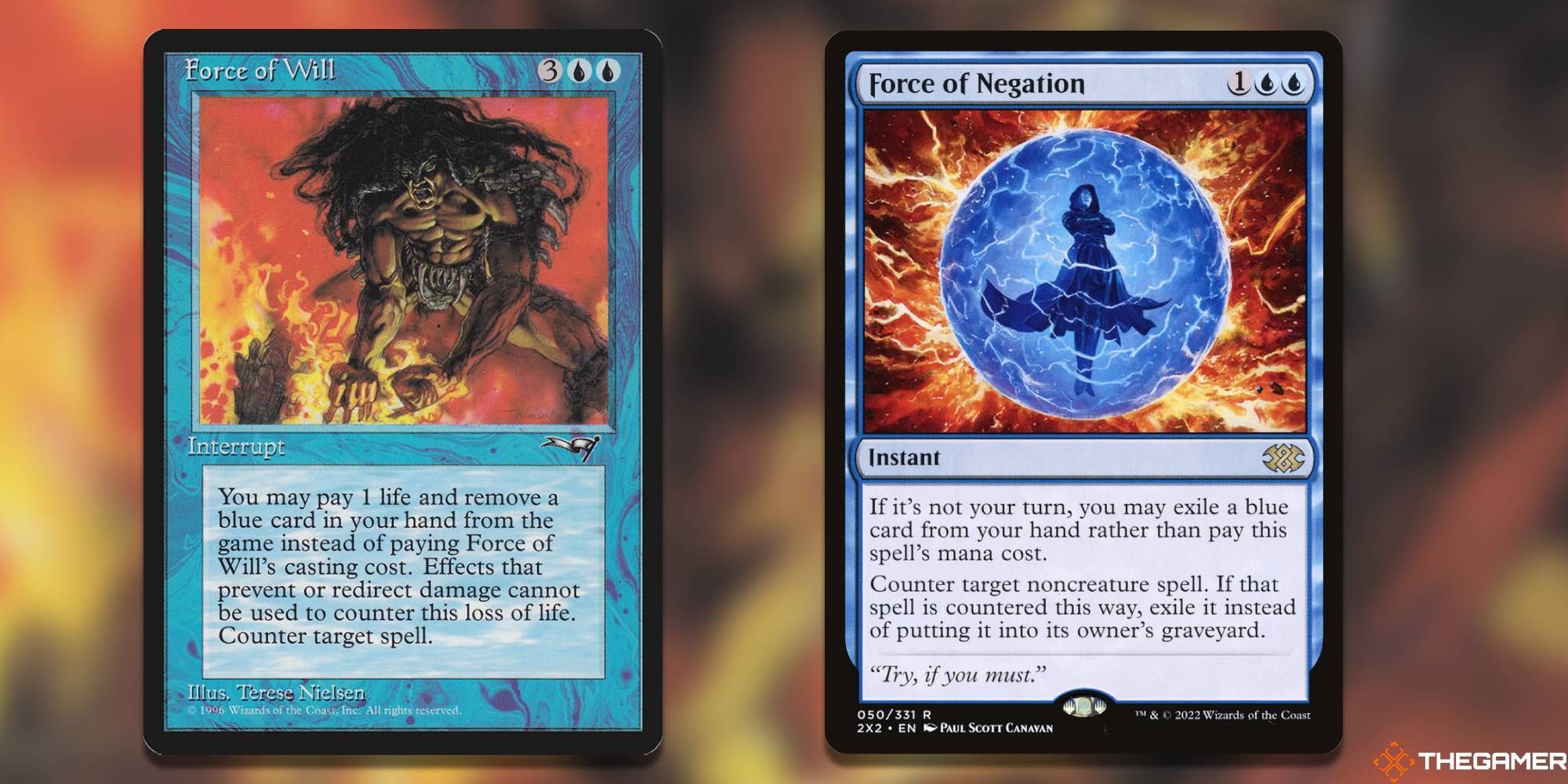 MTG - Force of Will + Force of Negation
