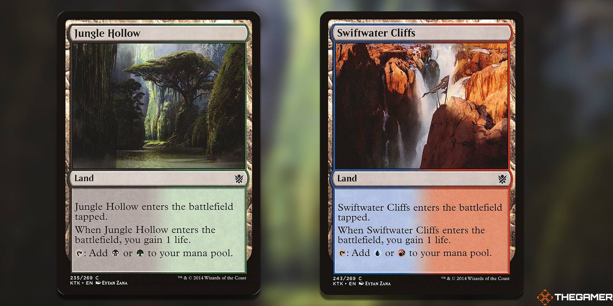MTG - Jungle Hollow + Swiftwater Cliffs