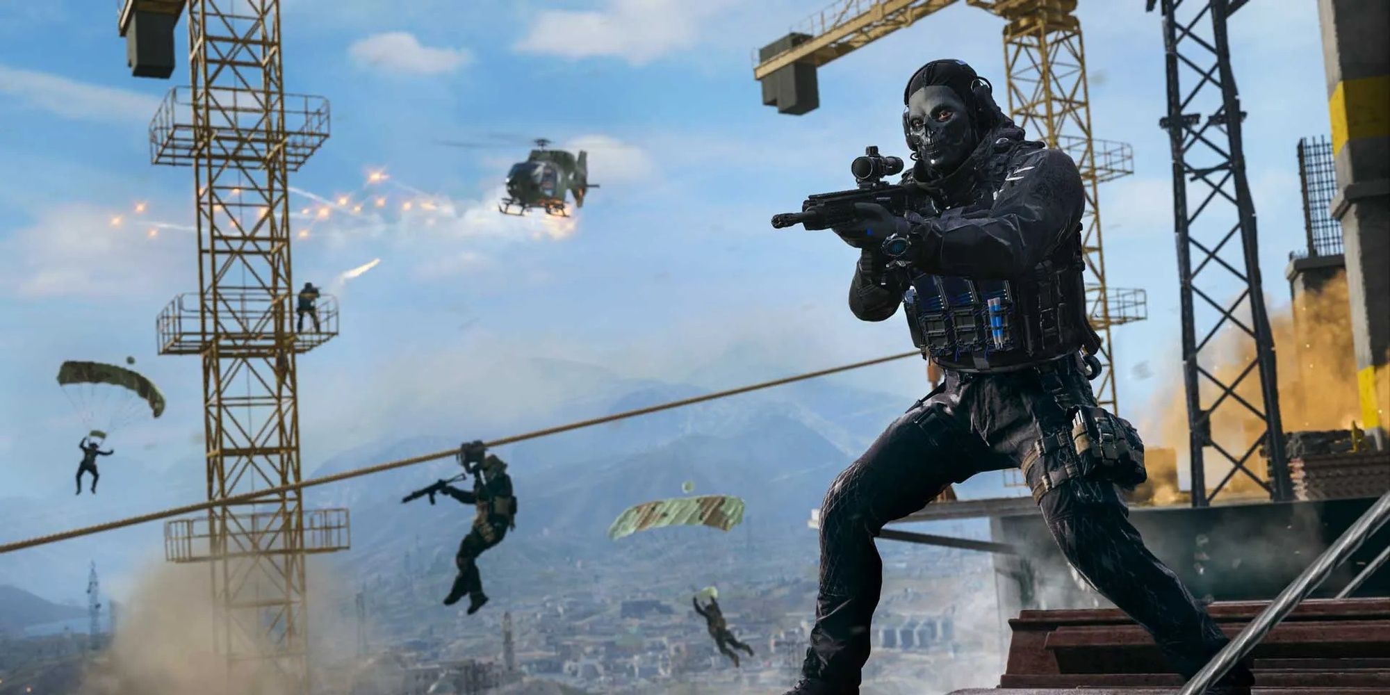 MW3 Warzone Ghost Fighting On Rooftop
