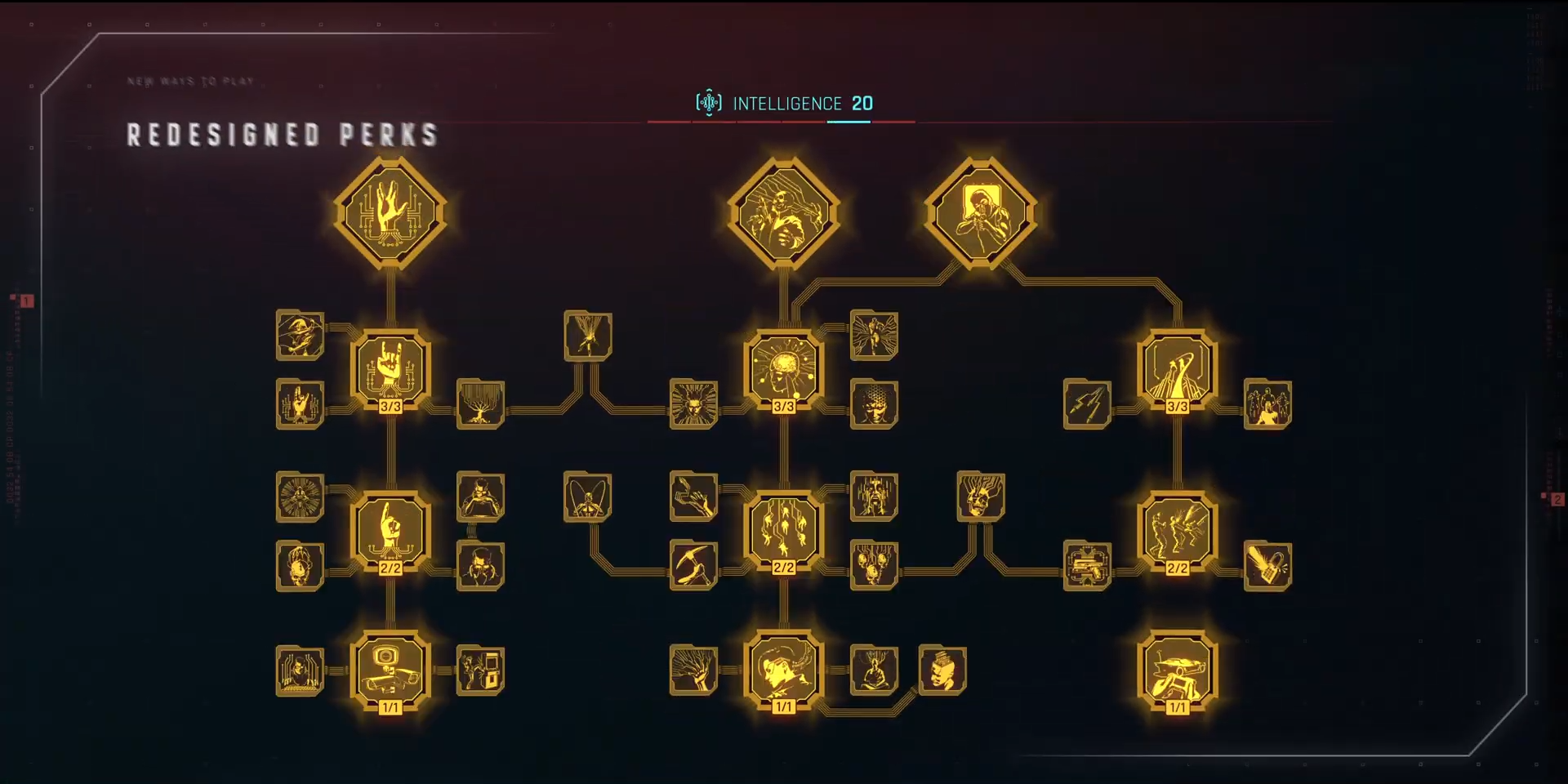 fully unlocked intelligence perk tree in cyberpunk 2077