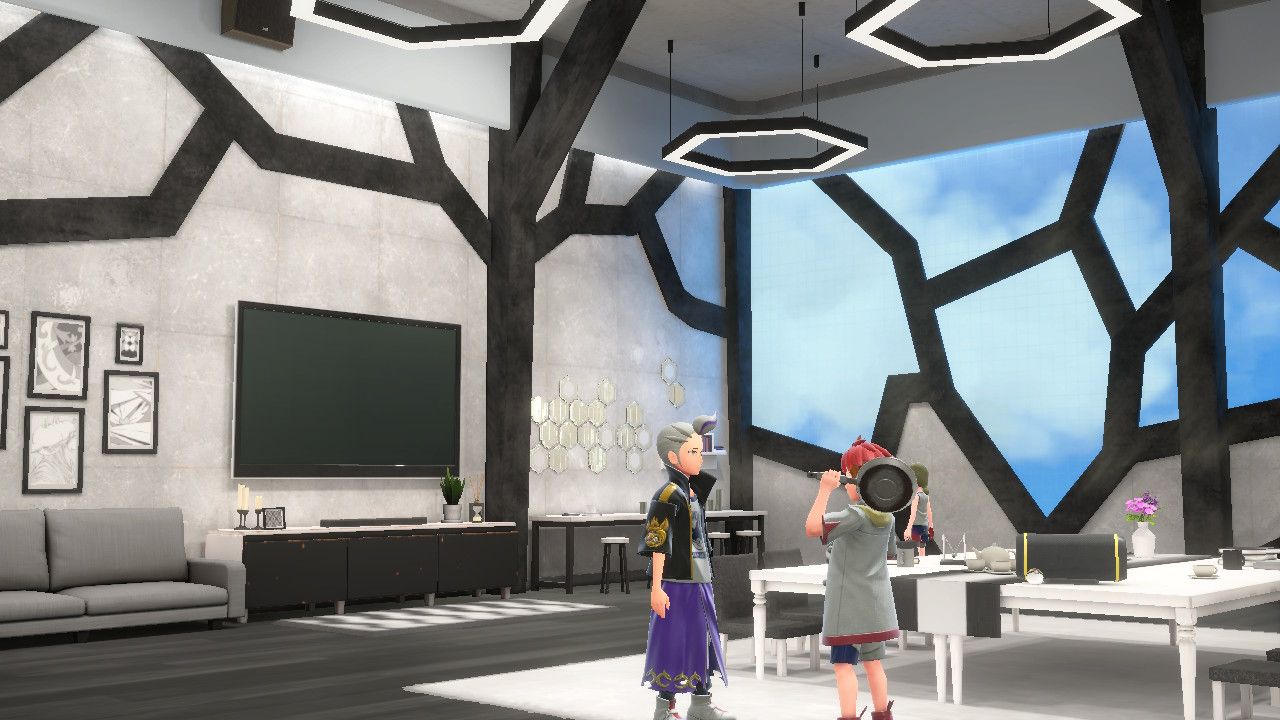 Pokemon Scarlet And Violet Monochrome Clubroom Design