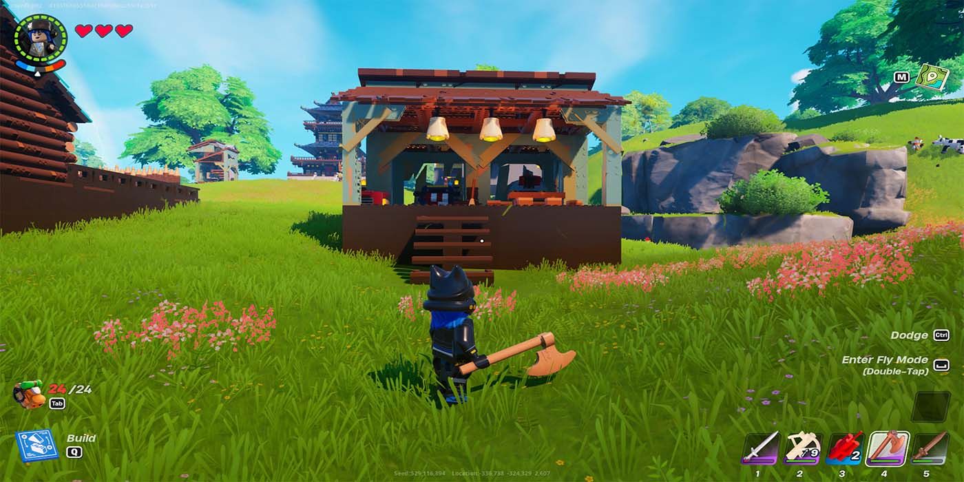 The Porch Shack, an shabby starter facility with more area from Lego Fortnite.
