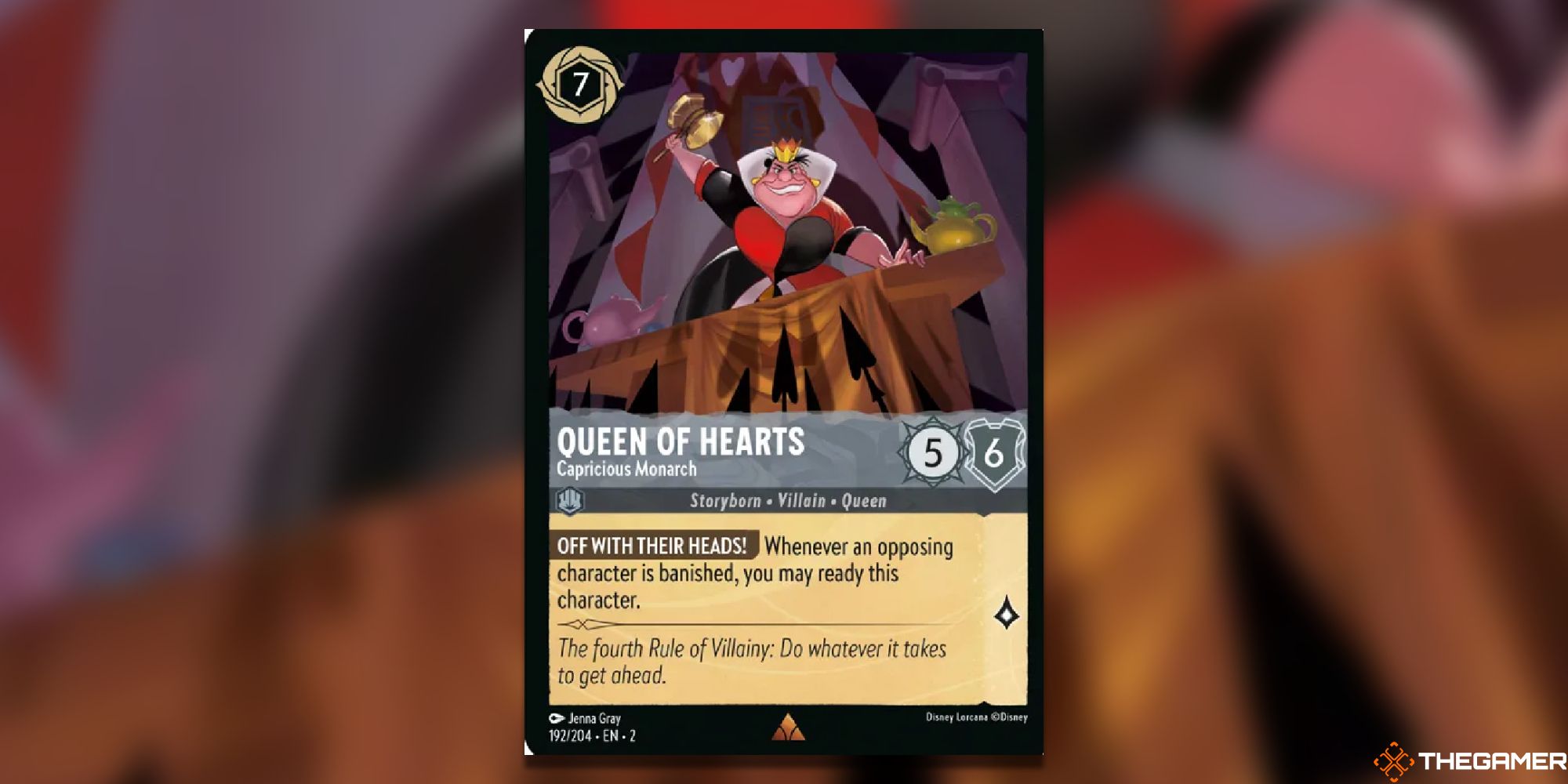 Queen of Hearts - Capricious Monarch Card Art