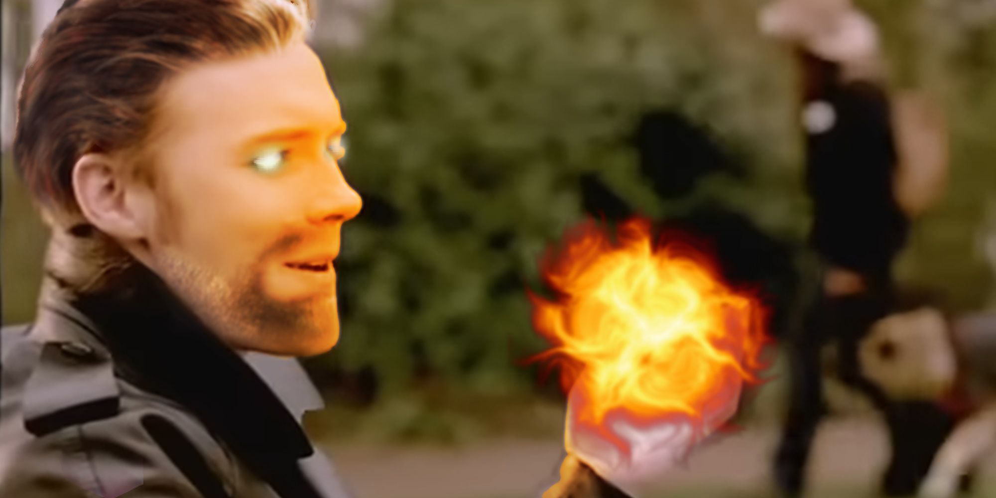Ronan Keating in the When You Say Nothing At All video, casting Fireball