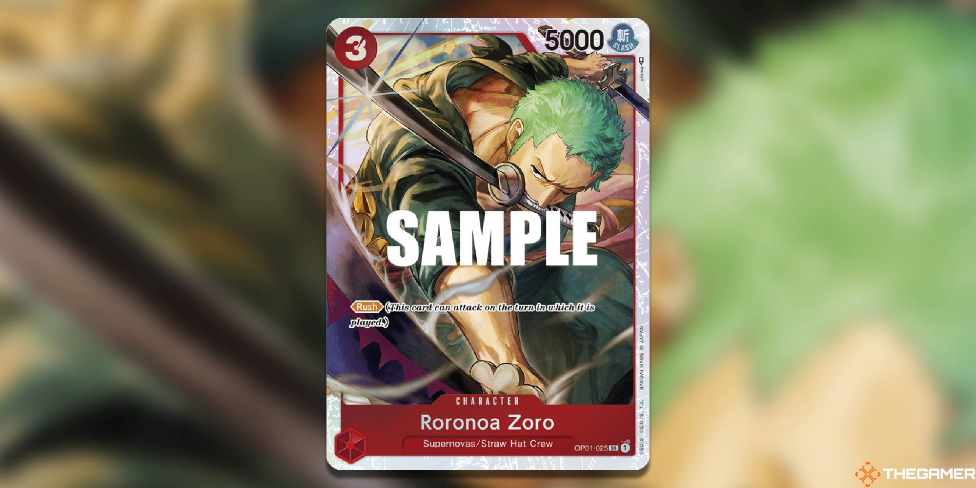 roronoa zoro st10 one piece card game