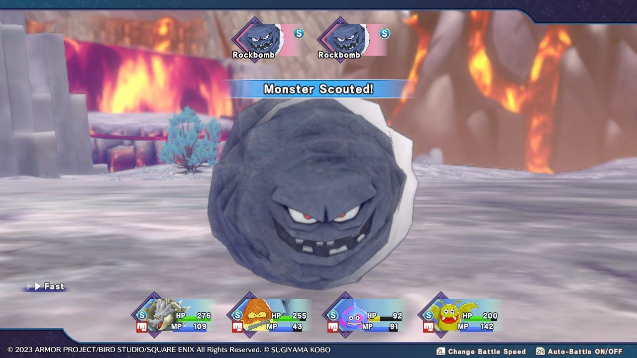Scouting a Rockbomb in Dragon Quest Monsters The Dark Prince