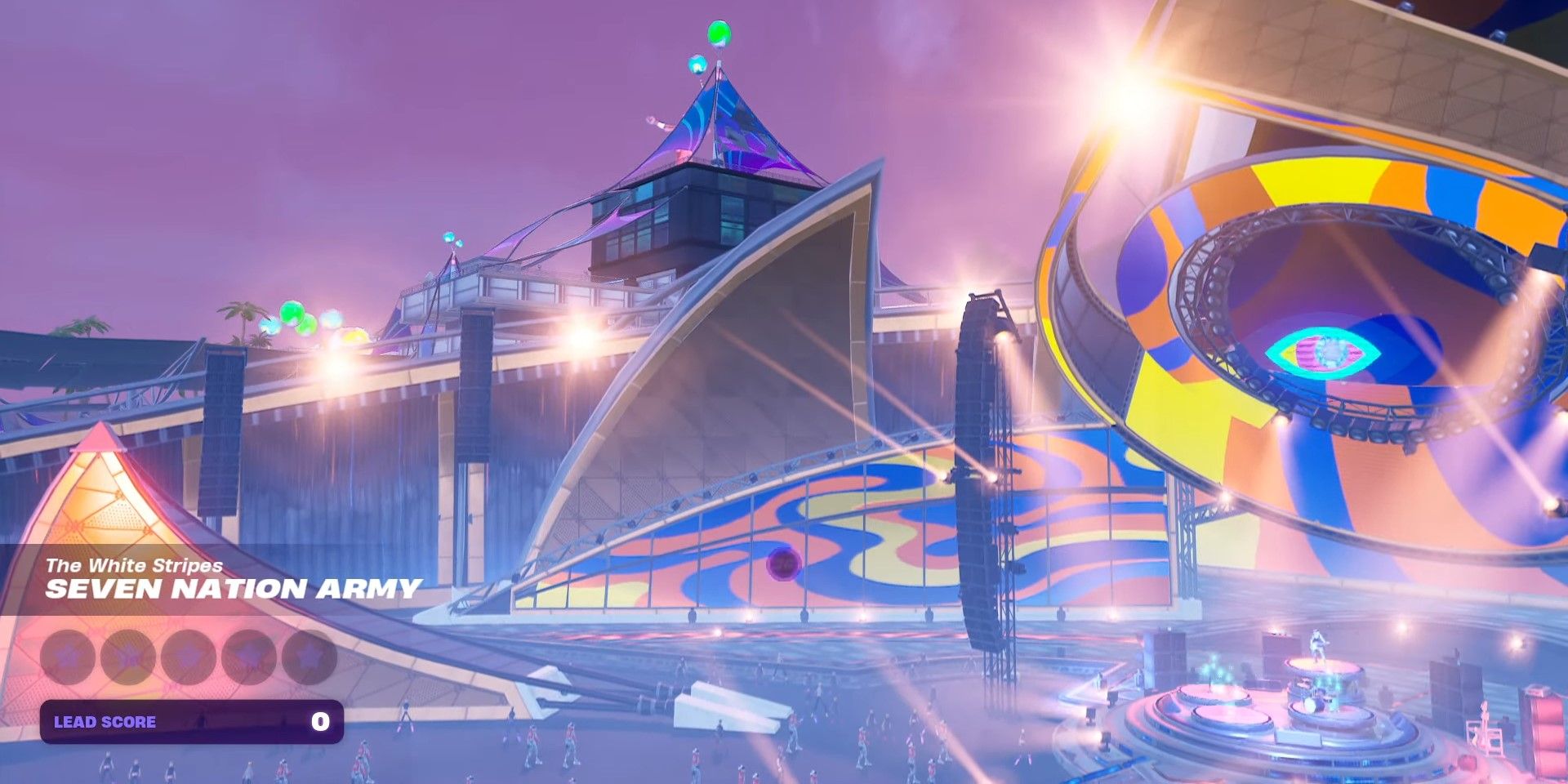Seven Nation Army by The White Stripes about to be performed in Fortnite Festival
