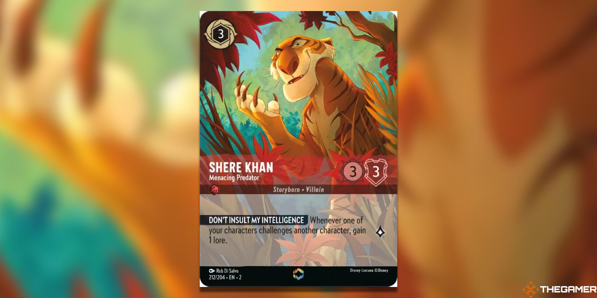 Shere Khan - Menacing Predator Card Art