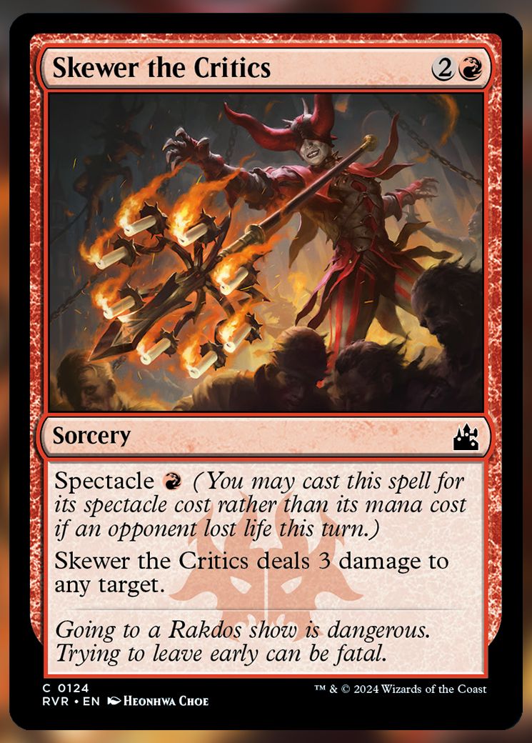 Skewer the Critics