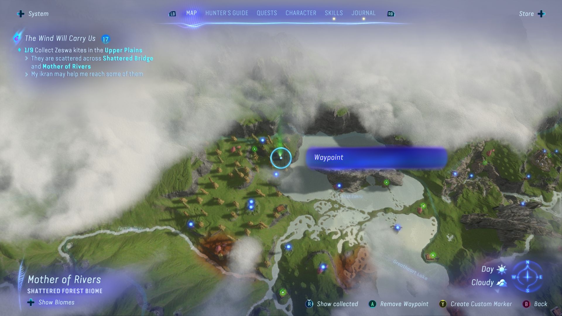 Spite Kite location on the map Avatar Frontiers of Pandora
