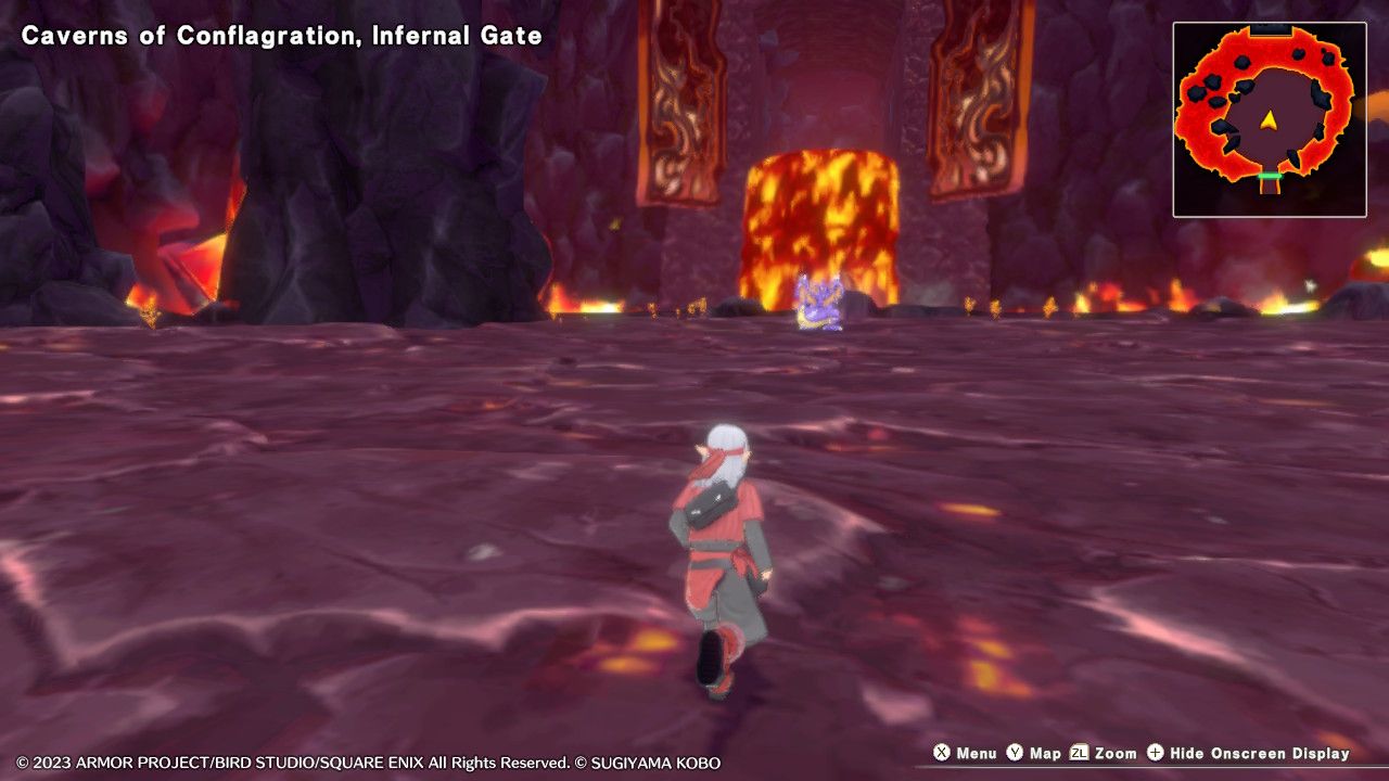 The Caverns of Conflagration in Dragon Quest Monsters The Dark Prince