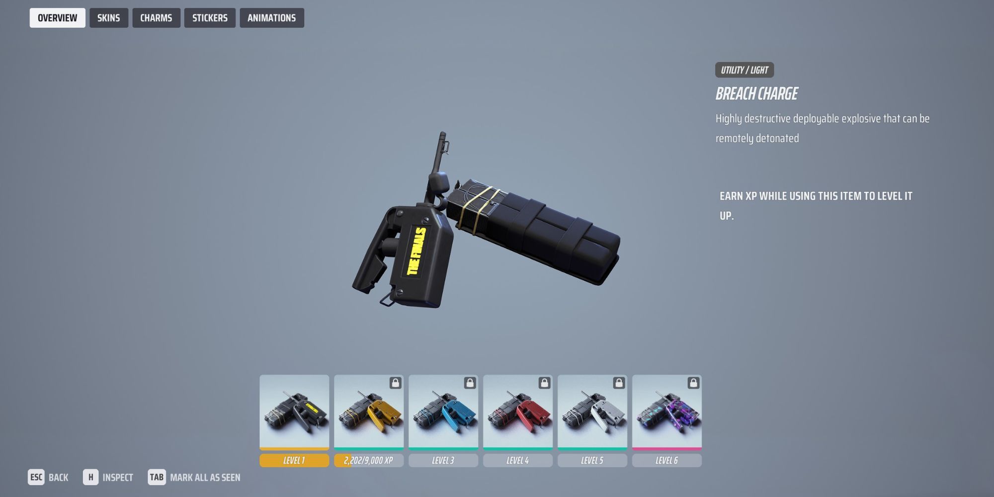 The Finals Breach Charge Inspect Screen