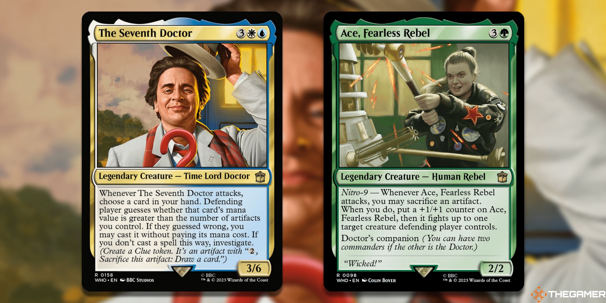 MTG: The Seventh Doctor and Ace, Fearless Rebel cards