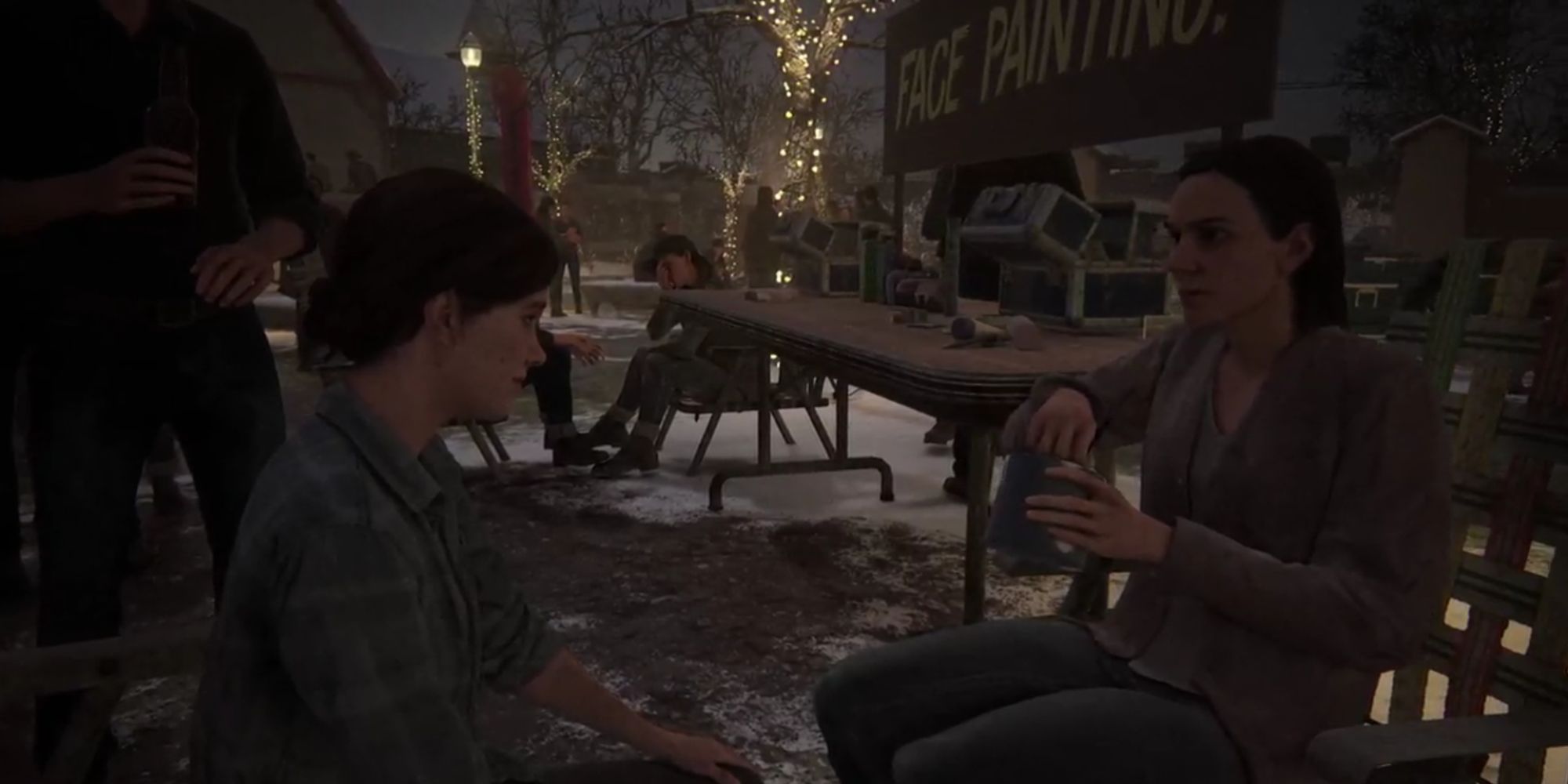 Ellie talking to Kat in The Last of Us Part 2 Remastered's Lost Level.