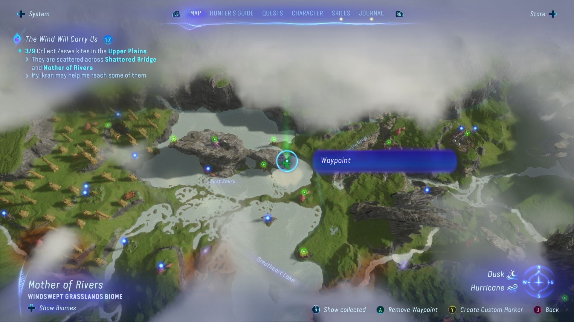 Storm Kite location on the map Avatar Frontiers of Pandora
