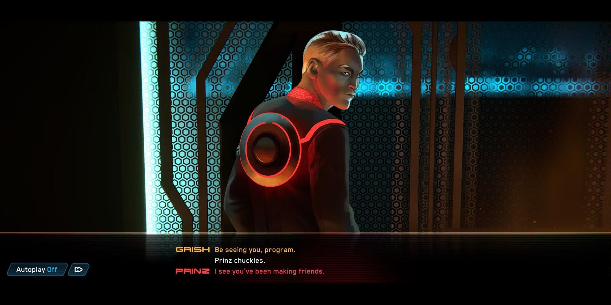 Tron Identity dialogue with Prinz